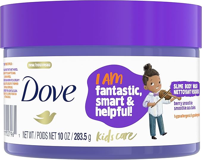 Dove Kids Care Slime Body Wash For Kids Berry Smoothie Hypoallergenic Skin Care 10 oz - Image 2